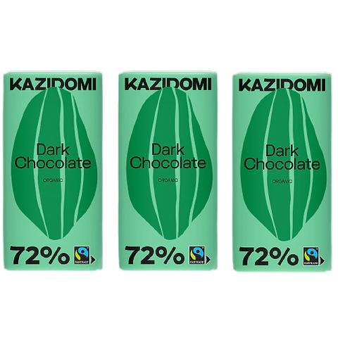 Pack x3 Zwarte Chocolade 72% FairTrade BIO